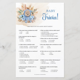 Lámina Niño tropical oso de peluche pampas pasto bebé Tri