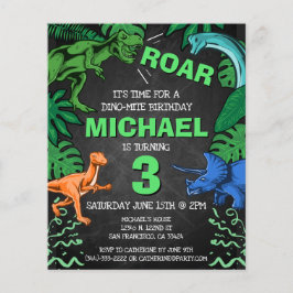 Lámina Niños de Dinosaurios Presupuesto Cumpleaños Dino T