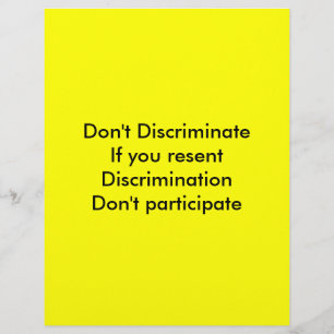Lámina No discriminar