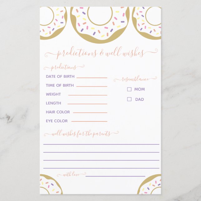 Lámina No Espolvoreada Con Predicción De Amor Y Buenos De (Anverso)