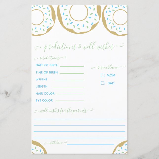 Lámina No Espolvoreada Con Predicción De Amor Y Buenos De (Anverso)