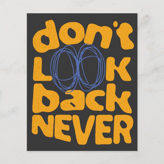 Lámina No mires atrás nunca (Anverso)