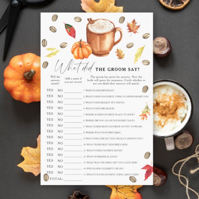 Lámina Noche de café y calabaza ¿Qué dijo el novio? (Subido por el creador)