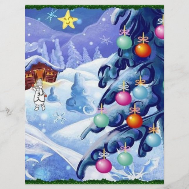 Lámina noche de invierno (Anverso)