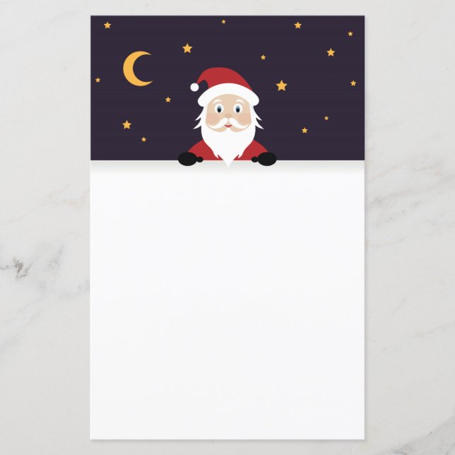 Lámina Noche de Navidad del personalizado de Santa Claus (Anverso)