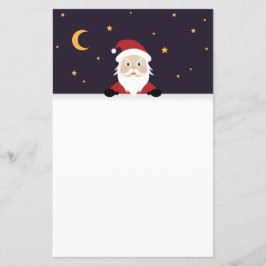 Lámina Noche de Navidad del personalizado de Santa Claus