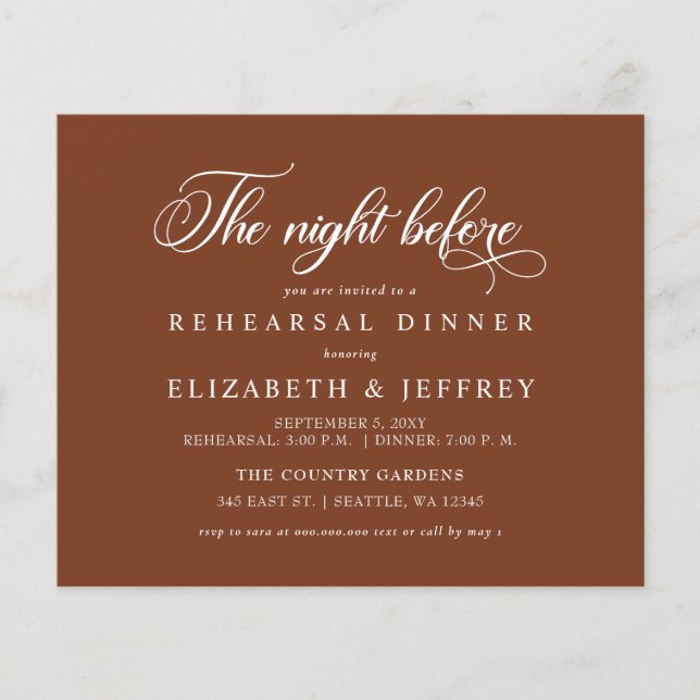 Lámina Noche de óxido presupuestal antes de la invitación (Anverso)