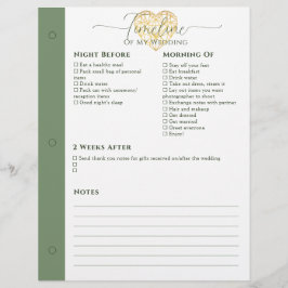 Lámina Noche del planificador de bodas antes de - 2 seman