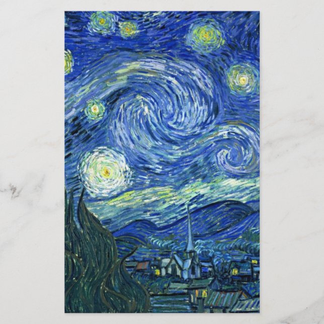 Lámina Noche estrellada (Anverso)