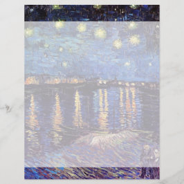 Lámina Noche estrellada sobre el Ródano, por Vincent van