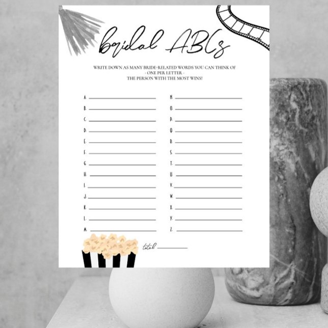 Lámina Noir de cine - Ducha de novia - Juego de ABC de no (Subido por el creador)