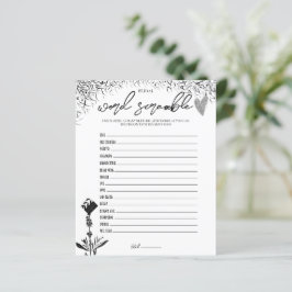 Lámina Noir de película - juego de palabras de novia