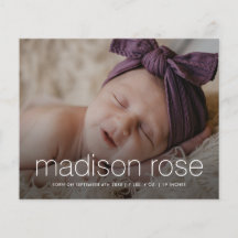 Nombramiento de bebé 3 anuncio de nacimiento de fo