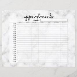 Lámina Nombramientos simples de empresas en mármol blanco