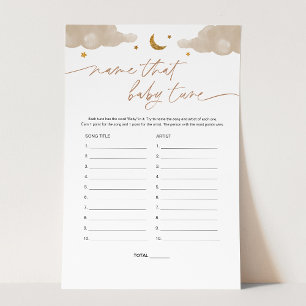 Lámina Nombrar el juego de Baby Shower Baby Tune Twinkle