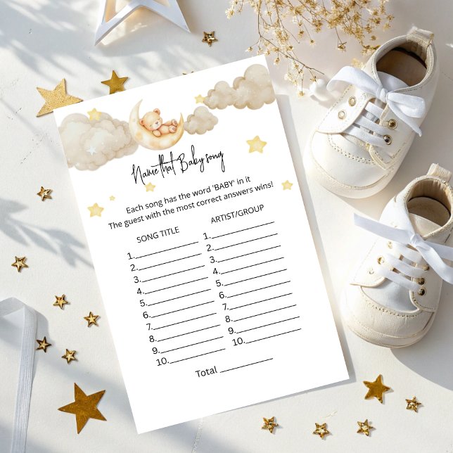 Lámina Nombrar el juego de la canción del bebé en el Baby (Subido por el creador)