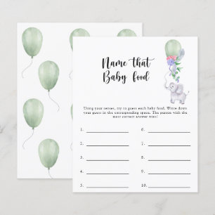 Lámina Nombrar el juego de la ducha de alimentos para beb