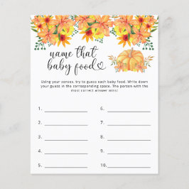 Lámina Nombrar el juego de la ducha de alimentos para beb