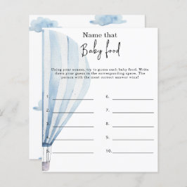 Lámina Nombrar ese alimento para bebé - juego de ducha pa