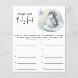 Lámina Nombrar ese alimento para bebé - juego de ducha pa