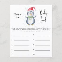 Lámina Nombrar ese alimento para bebé - juego de ducha pa