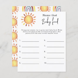 Lámina Nombrar ese alimento para bebé - juego de ducha pa