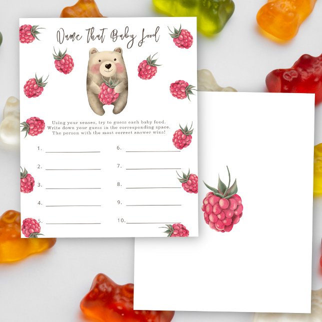 Lámina Nombrar ese alimento para bebés - juego de ducha p (Subido por el creador)