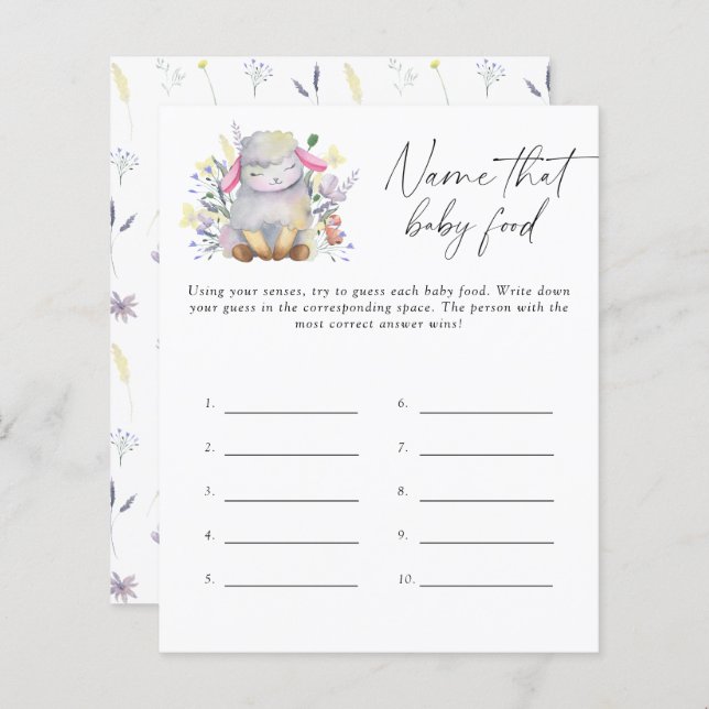 Lámina Nombrar ese juego de la ducha de alimentos para be (Anverso / Reverso)