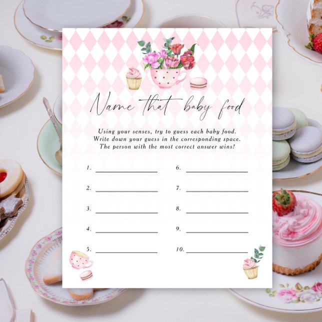 Lámina Nombrar ese juego de la ducha de comida para bebé  (Subido por el creador)