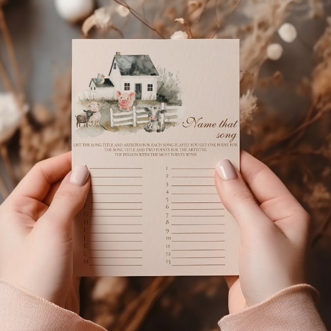 Lámina Nombrar la canción Baby Shower Game (Subido por el creador)