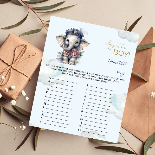 Lámina Nombrar la canción Baby Shower Game (Subido por el creador)