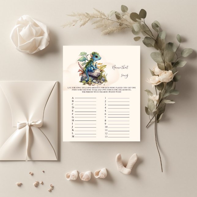 Lámina Nombrar la canción Baby Shower Game (Subido por el creador)