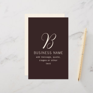 Lámina Nombre Comercial Elegante Moderno Monograma Marr