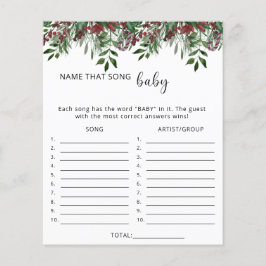 Lámina Nombre de Evergreen que canta el juego de la ducha