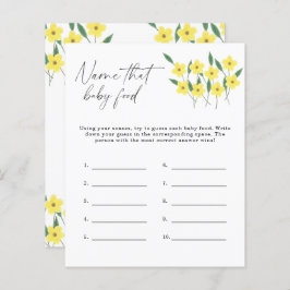 Lámina Nombre ese juego de la ducha de alimentos para beb