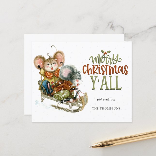 Lámina Nombre navideño de la salsa de ratones con sabor a (Anverso/Reverso In Situ)