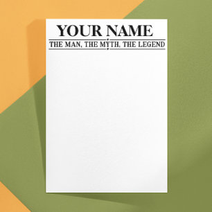 Lámina Nombre Personalizado El Hombre El Mito La Leyenda