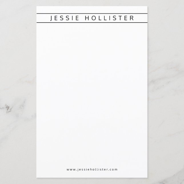 Lámina Nombre profesional e información (Anverso)