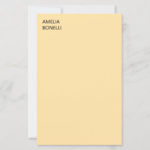 Lámina Nombre Propio Minimalista Moderno Beige