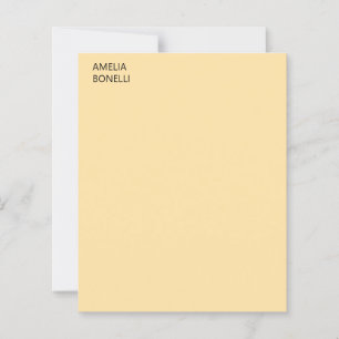 Lámina Nombre Propio Minimalista Moderno Beige Liso