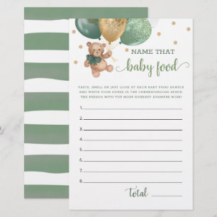 Lámina Nombre verde sabio que el juego de comida para beb