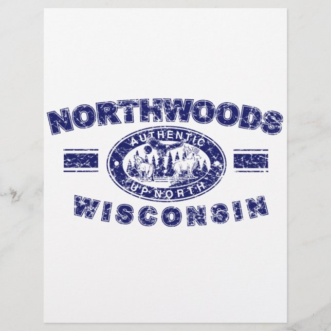 Lámina Northwoods-Distressed-[Conv (Anverso)