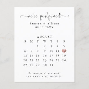 Lámina Nos hemos pospuesto Calendario Guardar la fecha