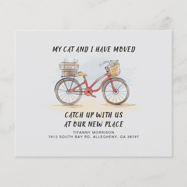 Lámina Nos Mudamos A Una Nueva Invitación De Direcciones (Anverso)