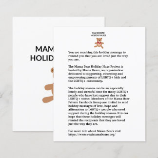 Lámina Nota de abrazos de vacaciones