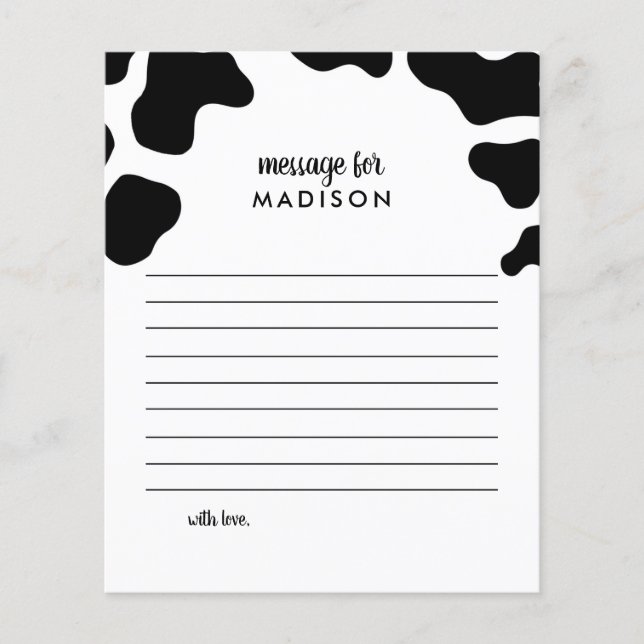 Lámina Nota de la cápsula de cumpleaños sobre el tema de  (Anverso)