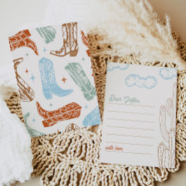 Lámina Noteca de Cowboy editable 5x7