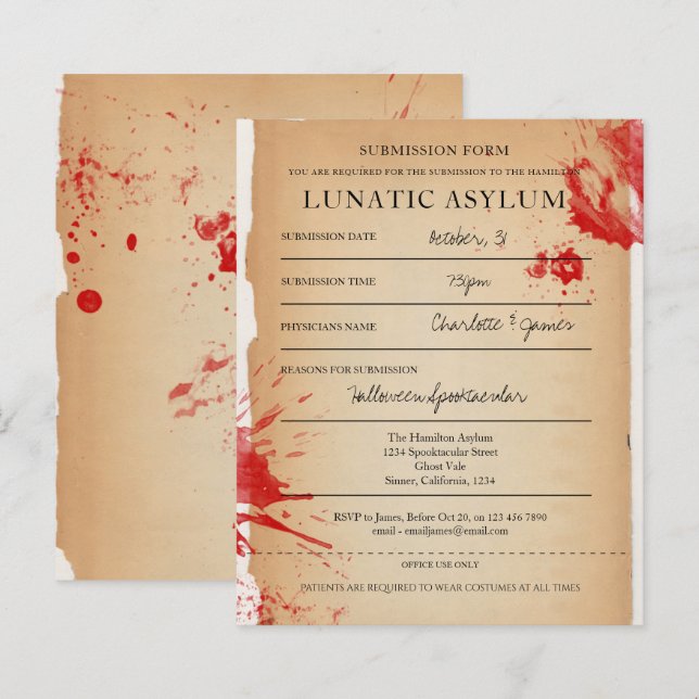 Lámina NOVEDAD PRESUPUESTARIA Halloween Party Asilo lunát (Anverso / Reverso)