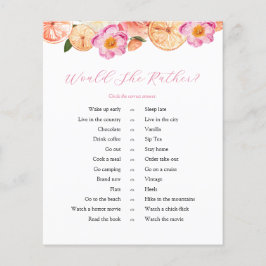 Lámina Novia De Citrus Rosa Prefiere Jugar