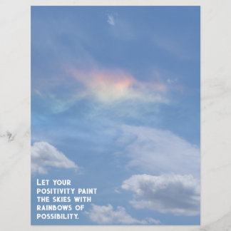 Lámina Nube arcoiris de papel de libro de calificaciones 